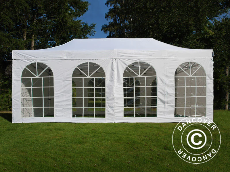 Foldetelt FleXtents Steel 3x6m Hvid, inkl. 4 sider - Image 7