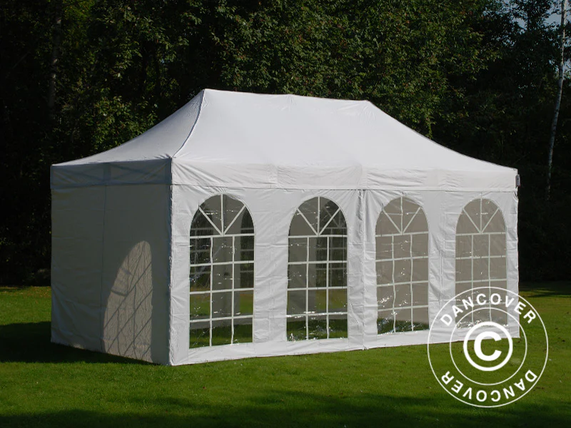 Foldetelt FleXtents Steel 3x6m Hvid, inkl. 4 sider - Image 8