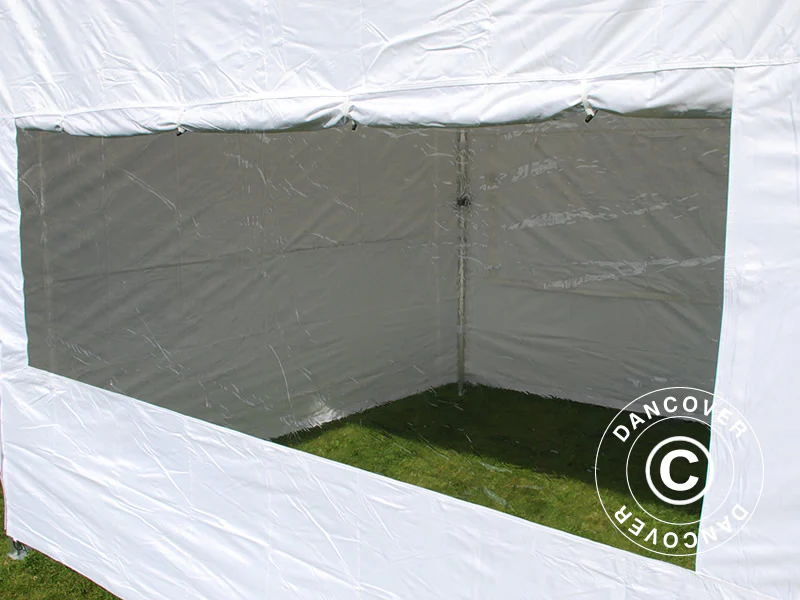 Foldetelt FleXtents Steel 4x4m Hvid, inkl. 4 sider - Image 5