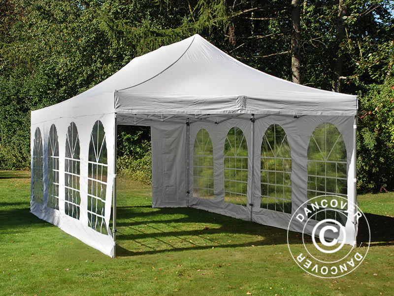 Foldetelt FleXtents Steel 4x8m Hvid, inkl. 4 sider - Image 3
