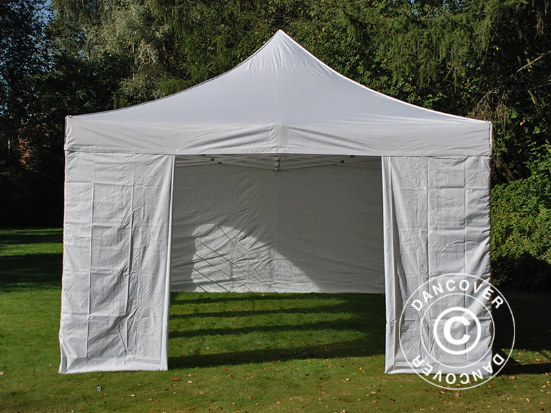 Foldetelt FleXtents Steel 4x8m Hvid, inkl. 4 sider - Image 5