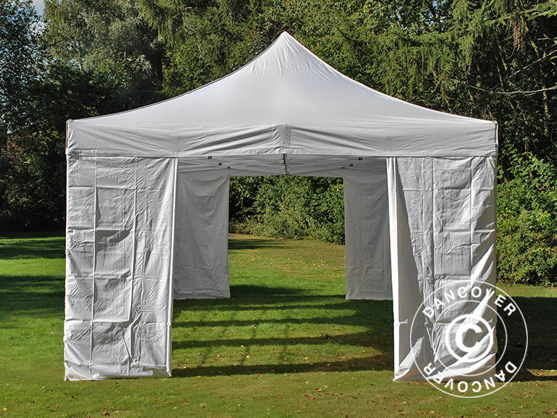 Foldetelt FleXtents Steel 4x8m Hvid, inkl. 4 sider - Image 6