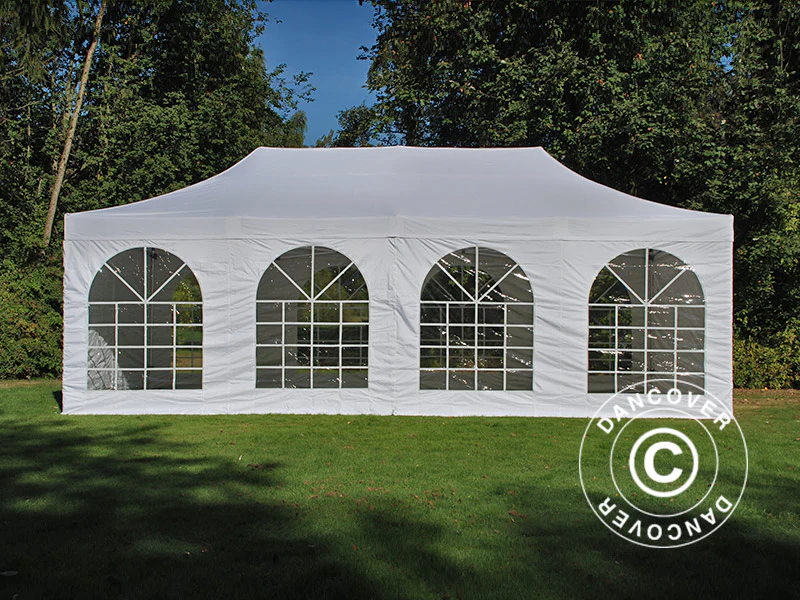 Foldetelt FleXtents Steel 4x8m Hvid, inkl. 4 sider - Image 7
