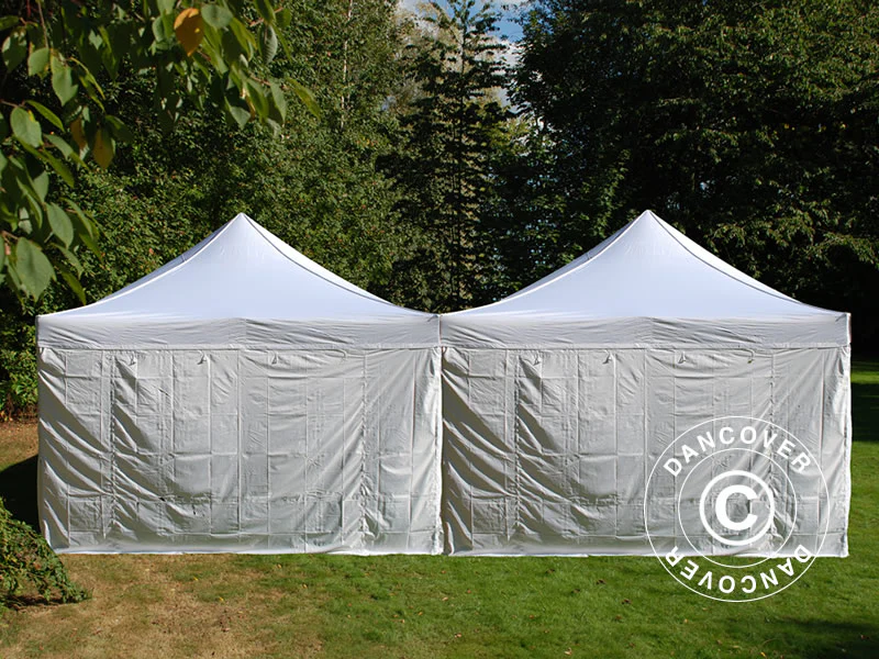 Foldetelt FleXtents Steel 8x6m Hvid, inkl. 8 sider - Image 5