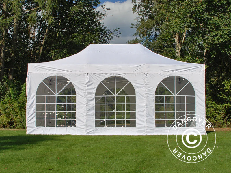 Foldetelt FleXtents Steel 8x6m Hvid, inkl. 8 sider - Image 6