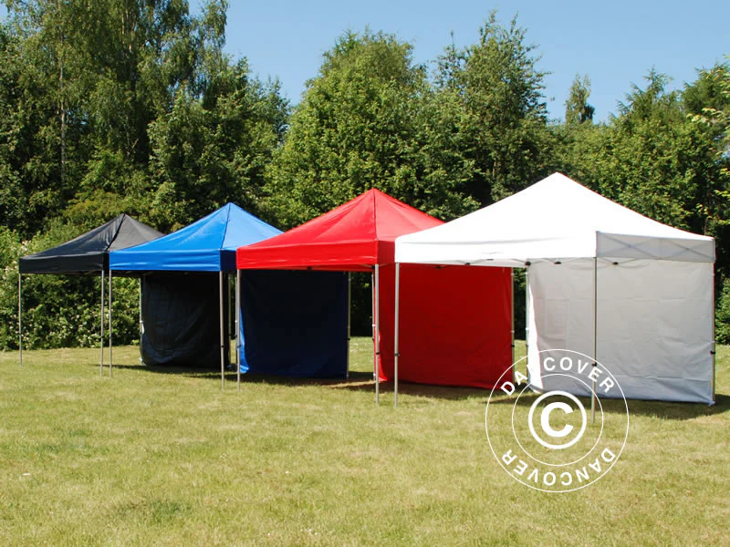 Foldetelt FleXtents Xtreme 50 3x3m Rød, inkl. 4 sider - Image 9