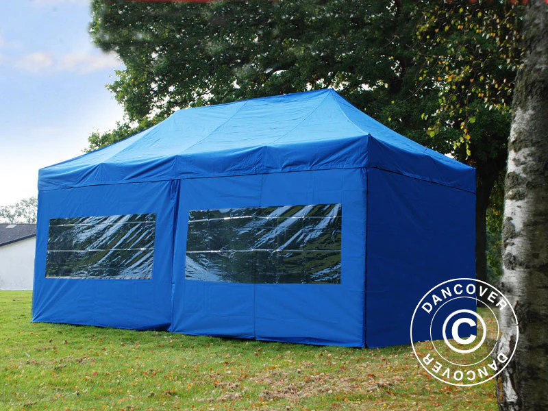 Foldetelt FleXtents Xtreme 50 3x6m Blå, inkl. 6 sider - Image 2