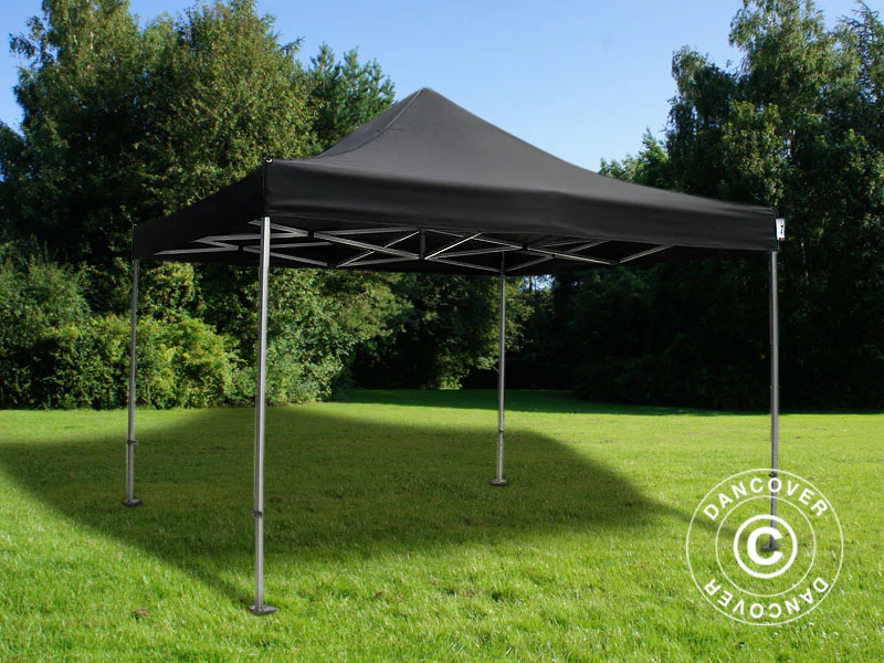 Foldetelt FleXtents Xtreme 50 4x4m Sort, Brandhæmmende, inkl. 4 sider - Image 7