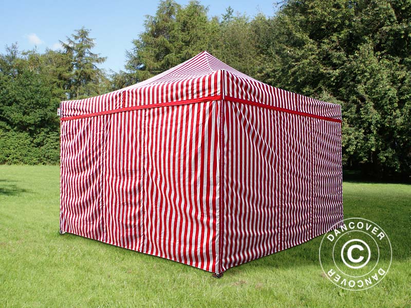 Foldetelt FleXtents Xtreme 50 4x4m Stribet, inkl. 4 sider - Image 4