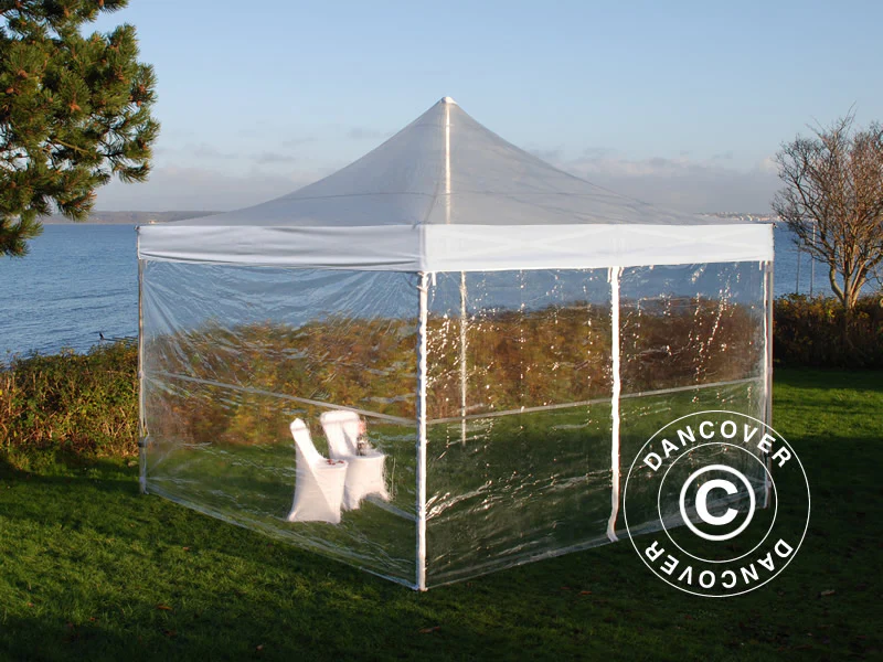 Foldetelt FleXtents Xtreme 50 4x4m Transparent, inkl. 4 sider - Image 2