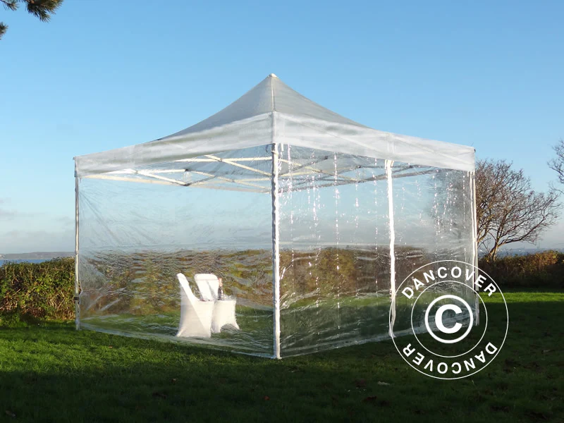 Foldetelt FleXtents Xtreme 50 4x4m Transparent, inkl. 4 sider - Image 3