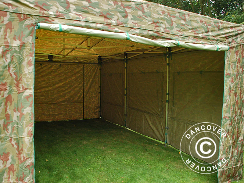 Foldetelt FleXtents Xtreme 50 4x6m Camouflage/Militær, inkl. 8 sider - Image 17