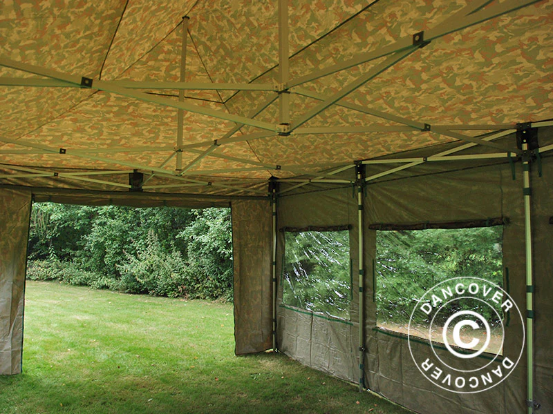 Foldetelt FleXtents Xtreme 50 4x6m Camouflage/Militær, inkl. 8 sider - Image 18