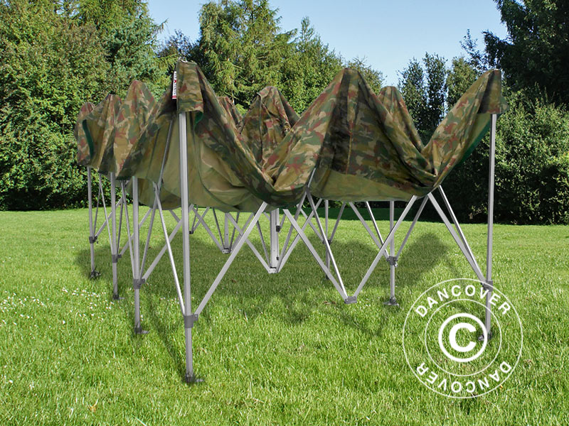 Foldetelt FleXtents Xtreme 50 4x6m Camouflage/Militær, inkl. 8 sider - Image 21