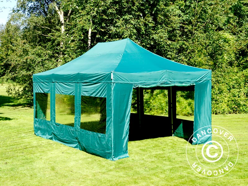 Foldetelt FleXtents Xtreme 50 4x6m Grøn, inkl. 8 sider - Image 9