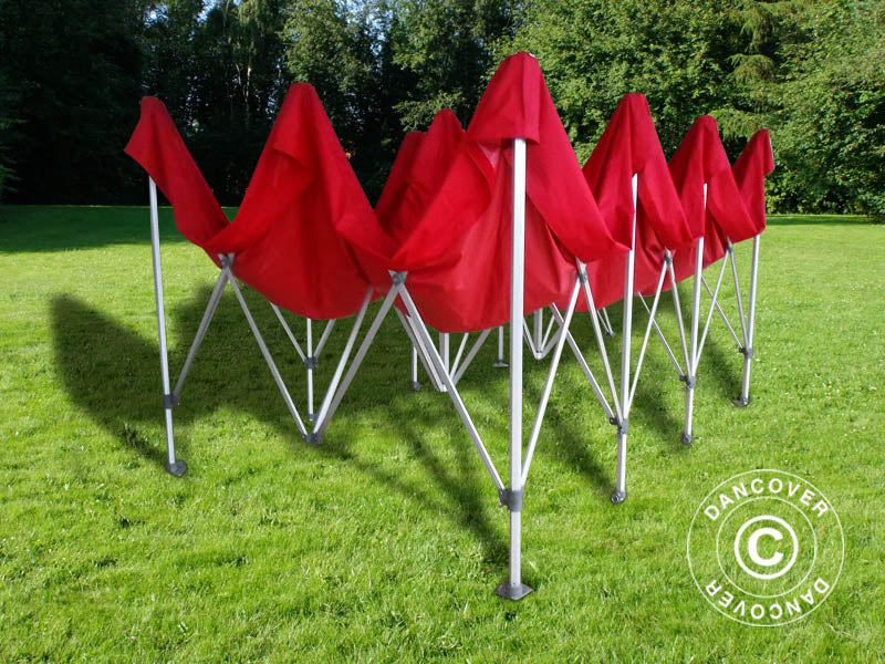 Foldetelt FleXtents Xtreme 50 4x6m Rød, inkl. 8 sider - Image 5