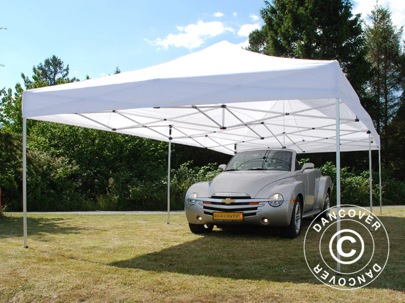 Foldetelt FleXtents Xtreme 50 4x8m Hvid, Brandhæmmende, inkl. 6 sider - Image 6