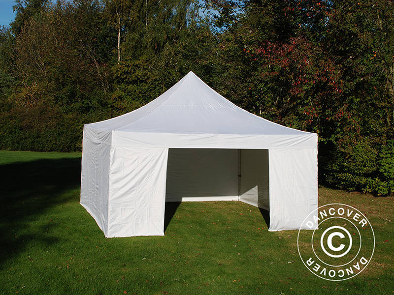 Foldetelt FleXtents Xtreme 50 5x5m Hvid, inkl. 4 sider - Image 5