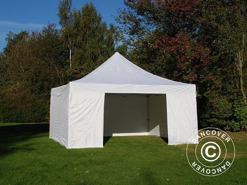 Foldetelt FleXtents Xtreme 50 5x5m Hvid, inkl. 4 sider - Image 7