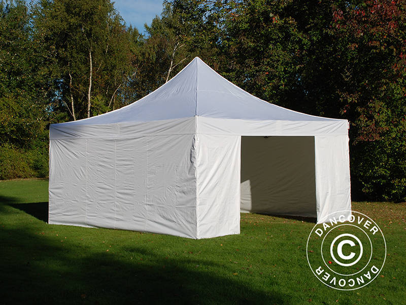 Foldetelt FleXtents Xtreme 50 5x5m Hvid, inkl. 4 sider - Image 8