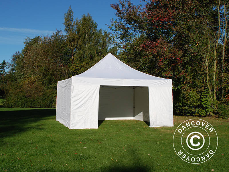 Foldetelt FleXtents Xtreme 50 5x5m Hvid, inkl. 4 sider - Image 9
