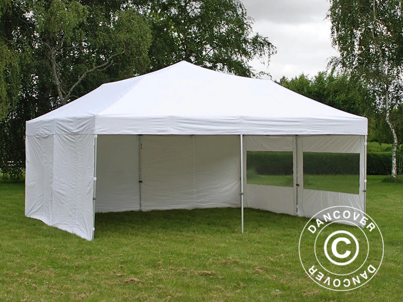Foldetelt FleXtents Xtreme 50 6x6m Hvid, inkl. 8 sider - Image 4