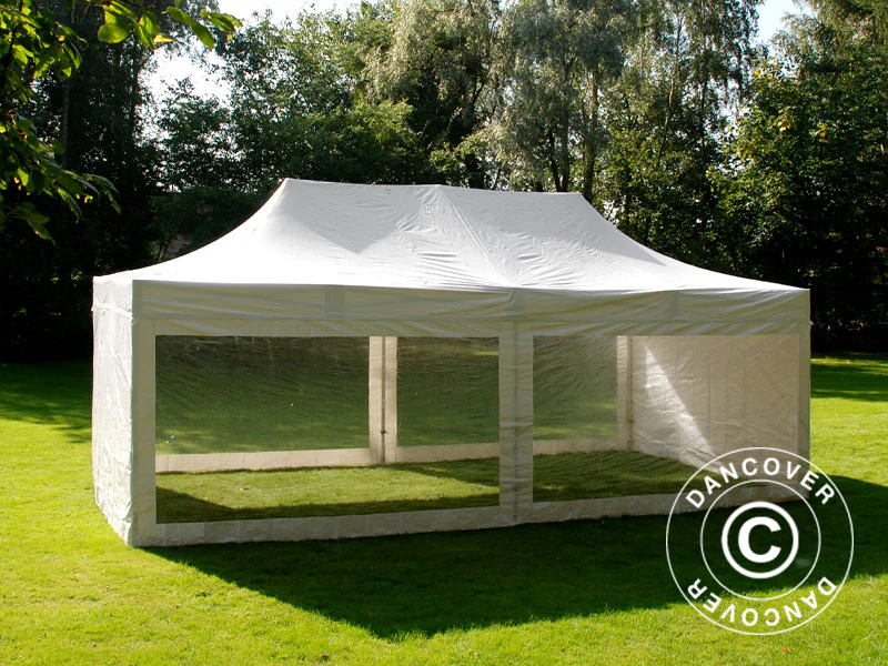 Foldetelt FleXtents Xtreme 50 Heavy Duty 4x8m Hvid, inkl. 6 sider - Image 5