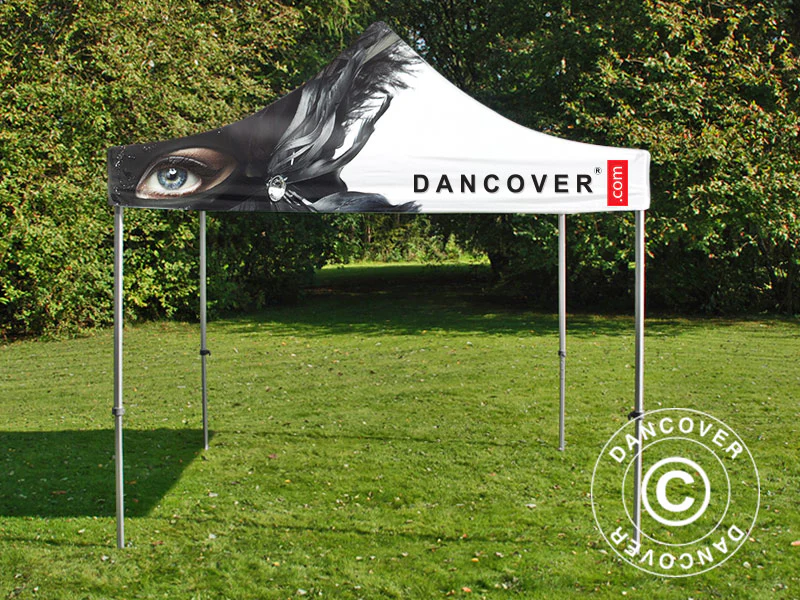 Foldetelt FleXtents Xtreme 50 med fuldt digitalt print, 3x3m - Image 7