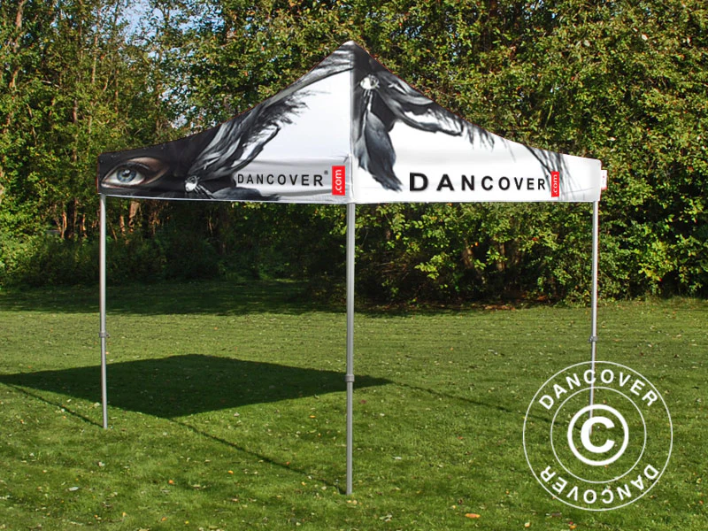 Foldetelt FleXtents Xtreme 50 med fuldt digitalt print, 4x4m - Image 4