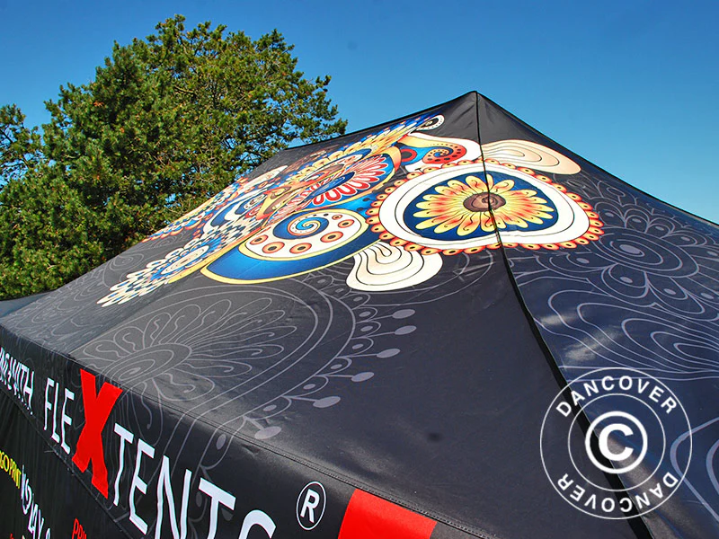 Foldetelt FleXtents Xtreme 50 med fuldt digitalt print, 4x6m - Image 3