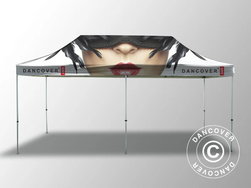 Foldetelt FleXtents Xtreme 50 med fuldt digitalt print, 4x8m - Image 2