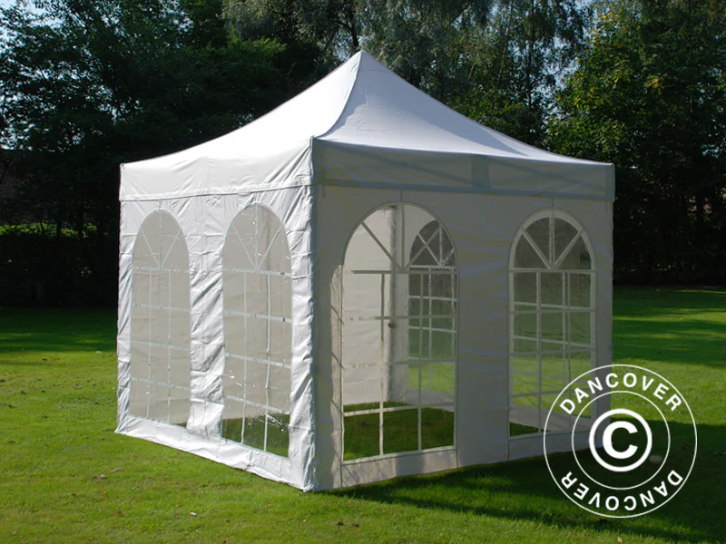 Foldetelt FleXtents Xtreme 50 Vintage Style 3x3m Hvid, inkl. 4 sider - Image 7
