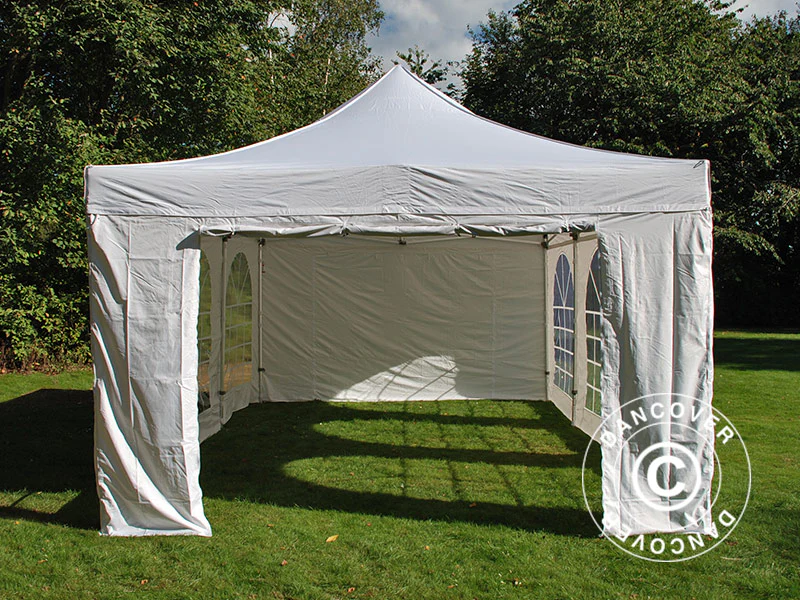 Foldetelt FleXtents Xtreme 50 Vintage Style 4x6m Hvid, inkl. 8 sider - Image 4