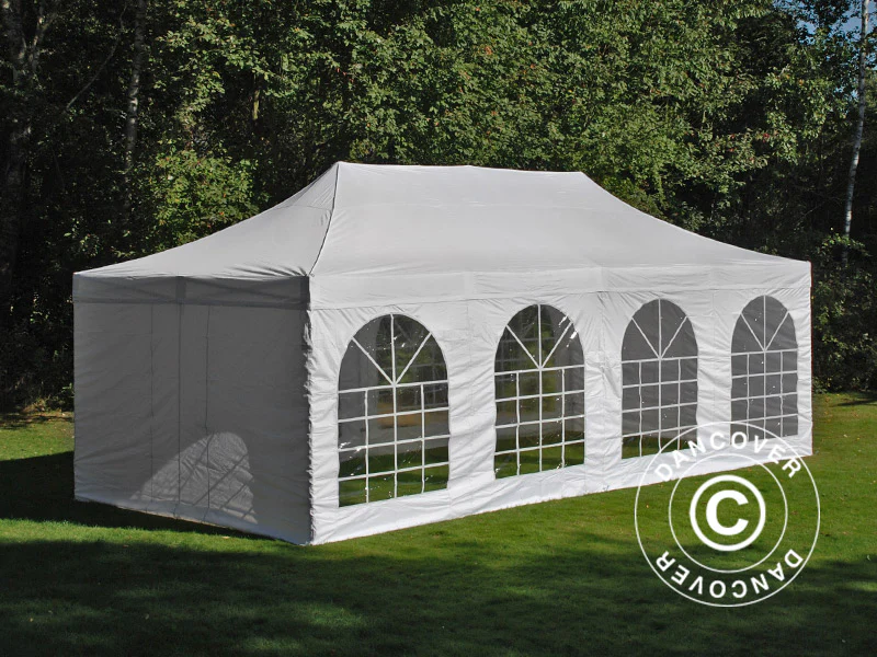 Foldetelt FleXtents Xtreme 50 Vintage Style 4x8m Hvid, inkl. 6 sider - Image 7