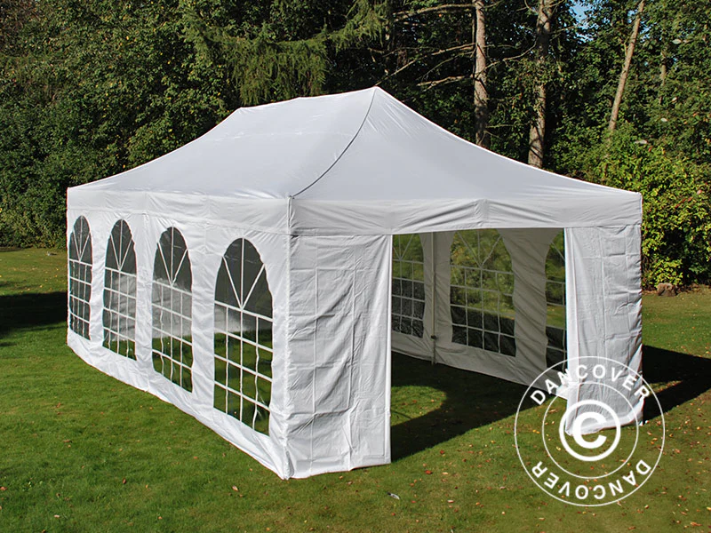 Foldetelt FleXtents Xtreme 50 Vintage Style 4x8m Hvid, inkl. 6 sider - Image 8