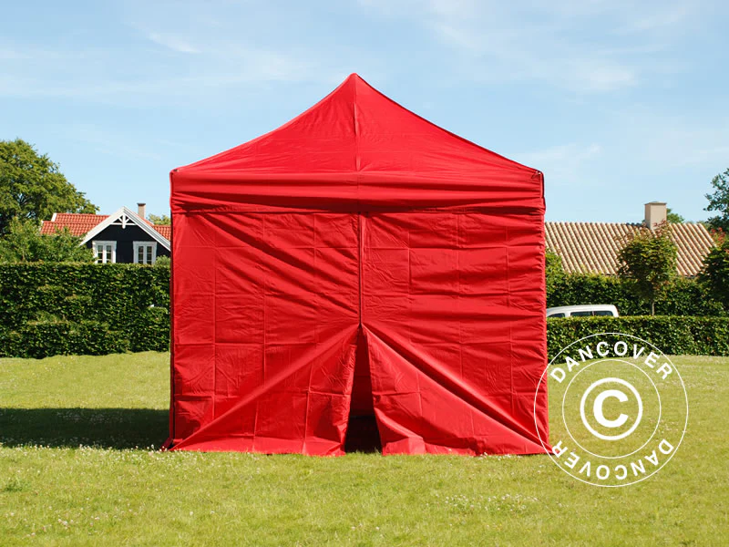 Foldetelt FleXtents Xtreme 60 3x3m Rød, inkl. 4 sider - Image 2