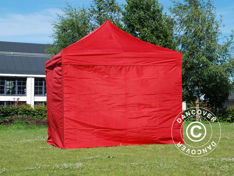 Foldetelt FleXtents Xtreme 60 3x3m Rød, inkl. 4 sider - Image 4