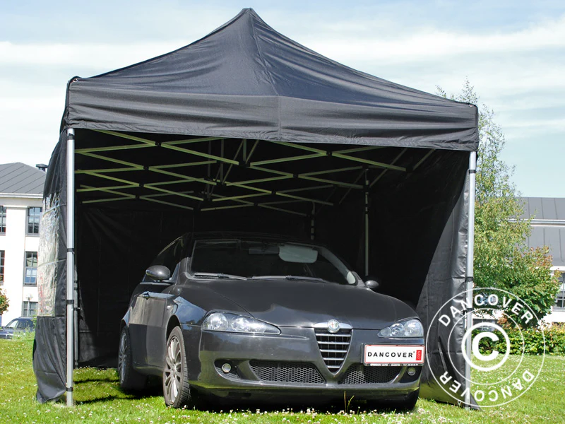 Foldetelt FleXtents Xtreme 60 3x6m Sort, inkl. 6 sider - Image 5