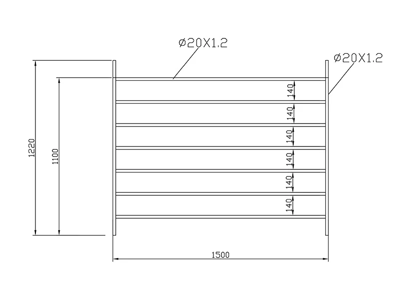 Forlængelse til dyrefold, 1,5x1,22m, 2 stk., Sølv - Image 8