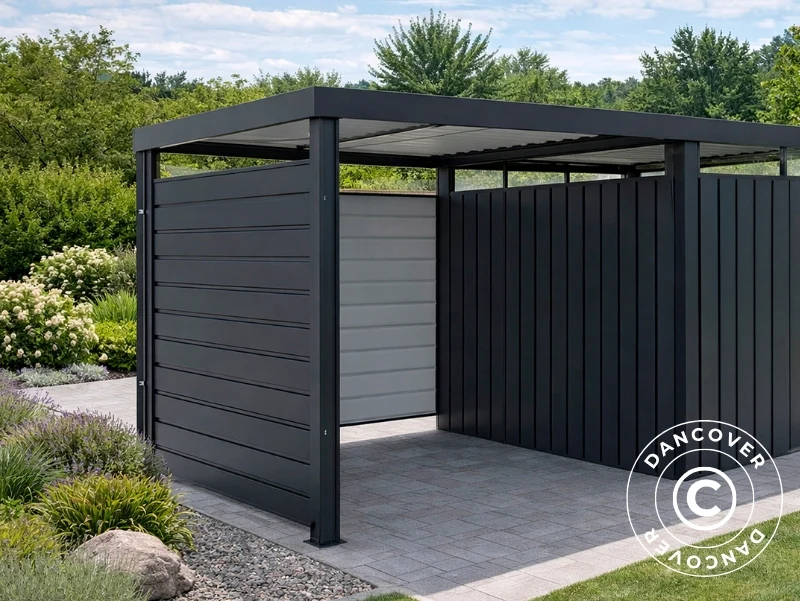 Forlængelse til redskabsskur m/ovenlys, 2,17x1,91x2,27m, 4,1m², ProShed®, Antracit - Image 4