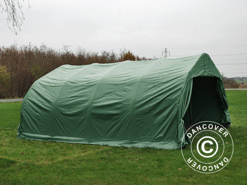 Garagetelt dobbelt 5,4x6x2,9m PVC, Grøn - Image 8