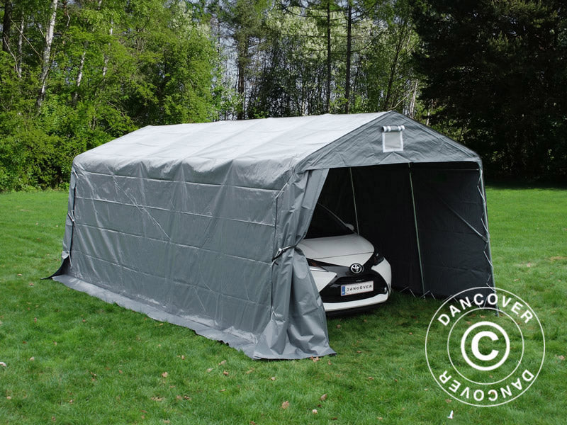 Garagetelt PRO 3,3x6x2,4m PVC, Grå - Image 5