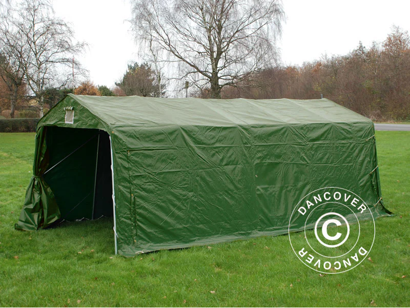 Garagetelt PRO 3,3x6x2,4m PVC, Grøn - Image 5