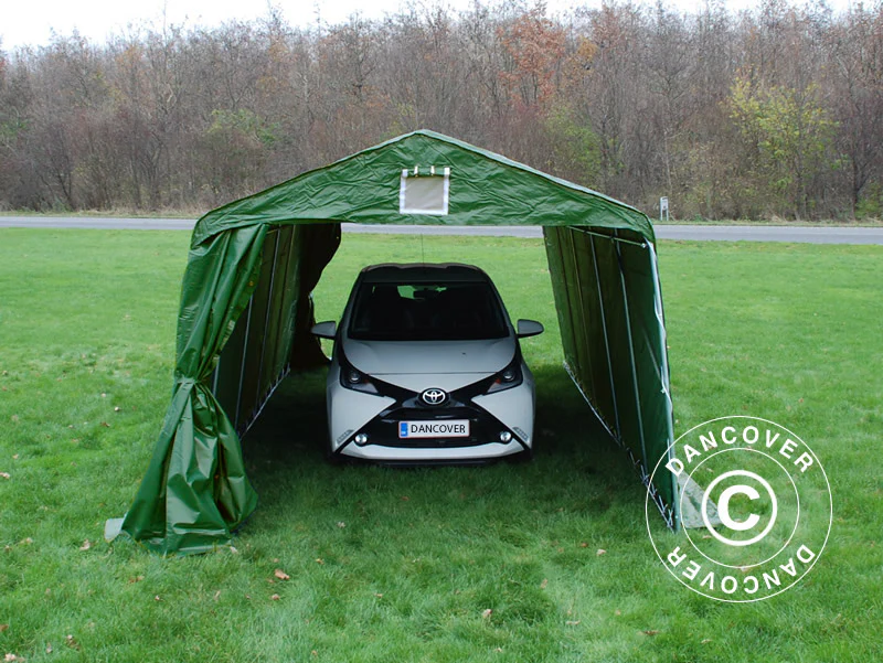Garagetelt PRO 3,3x6x2,4m PVC, Grøn - Image 6