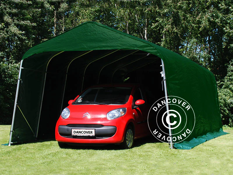 Garagetelt PRO 3,6x4,8x2,68m, PVC, Grøn - Image 4