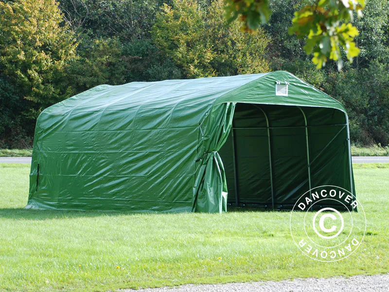 Garagetelt PRO 3,6x6x2,68m PVC, Grøn - Image 2