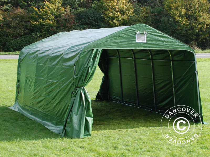 Garagetelt PRO 3,6x6x2,68m PVC, Grøn - Image 3