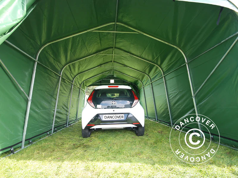 Garagetelt PRO 3,6x6x2,68m PVC, Grøn - Image 9