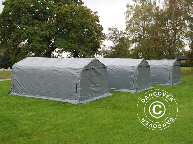 Garagetelt PRO 3,6x6x2,7m PVC med underlag, Grå - Image 15