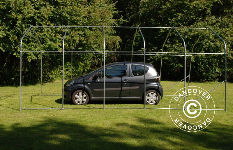 Garagetelt PRO 3,6x6x2,7m PVC med underlag, Grøn - Image 6